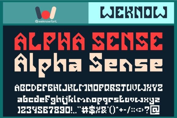 Alpha Sense: A Modern Typeface for Digital Design