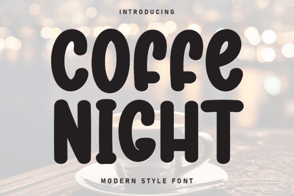 Coffe Night: A Display Font for Digital Design