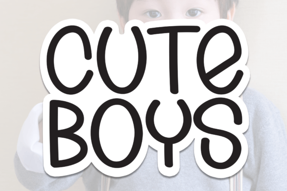 Cute Boys Font for Web Designers