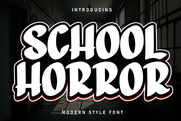 Font That Feels Like a Haunted Classroom: School Horror