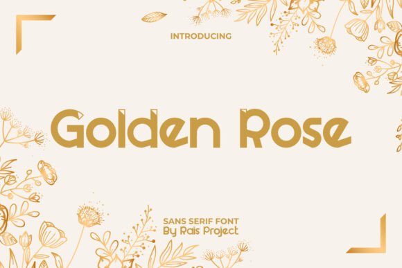 Golden Rose: A Display Font for Impactful Digital Campaigns