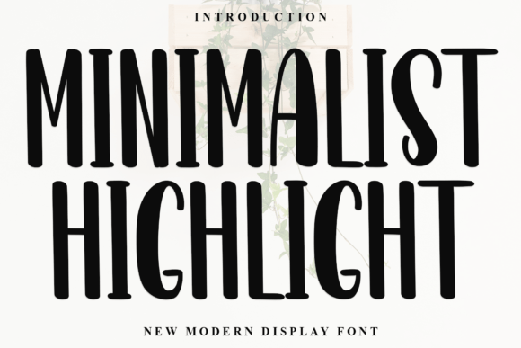 Minimalist Highlight: A Font That Speaks Clearly