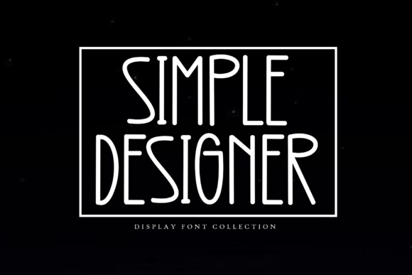 Simple Designer: A Versatile Display Font for Editorial Design
