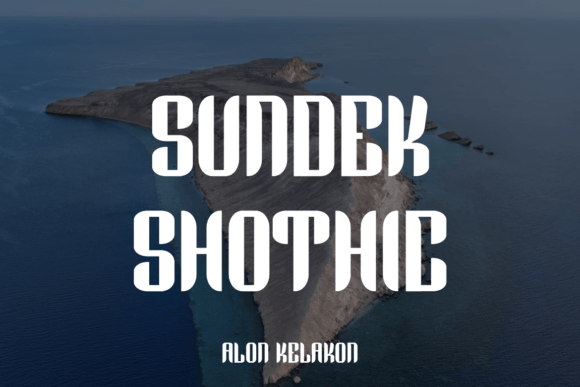 Sundek Shothic: A Bold Display Font for Digital Design